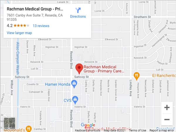 Get Directions to Primary Care in Reseda, CA